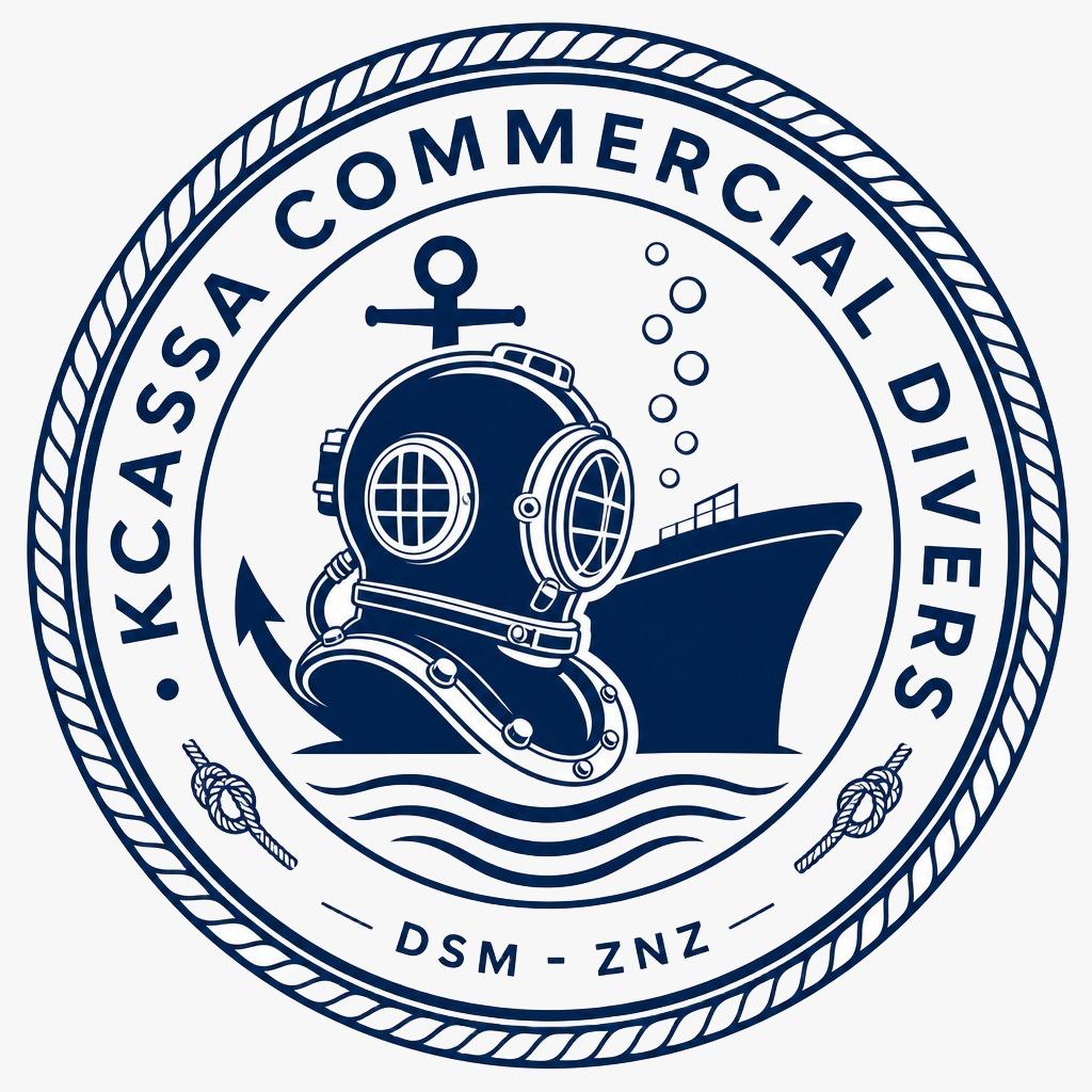KCASSA diving helmet and ship emblem